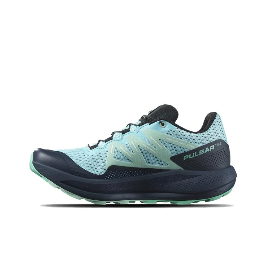 SALOMON Pulsar Trail Running Shoes Women's Low Top Black/Blue