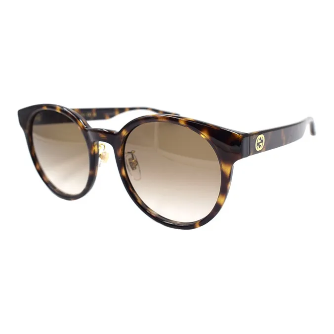 GUCCI Пластиковая оправа Круглые Солнцезащитные очки Женские