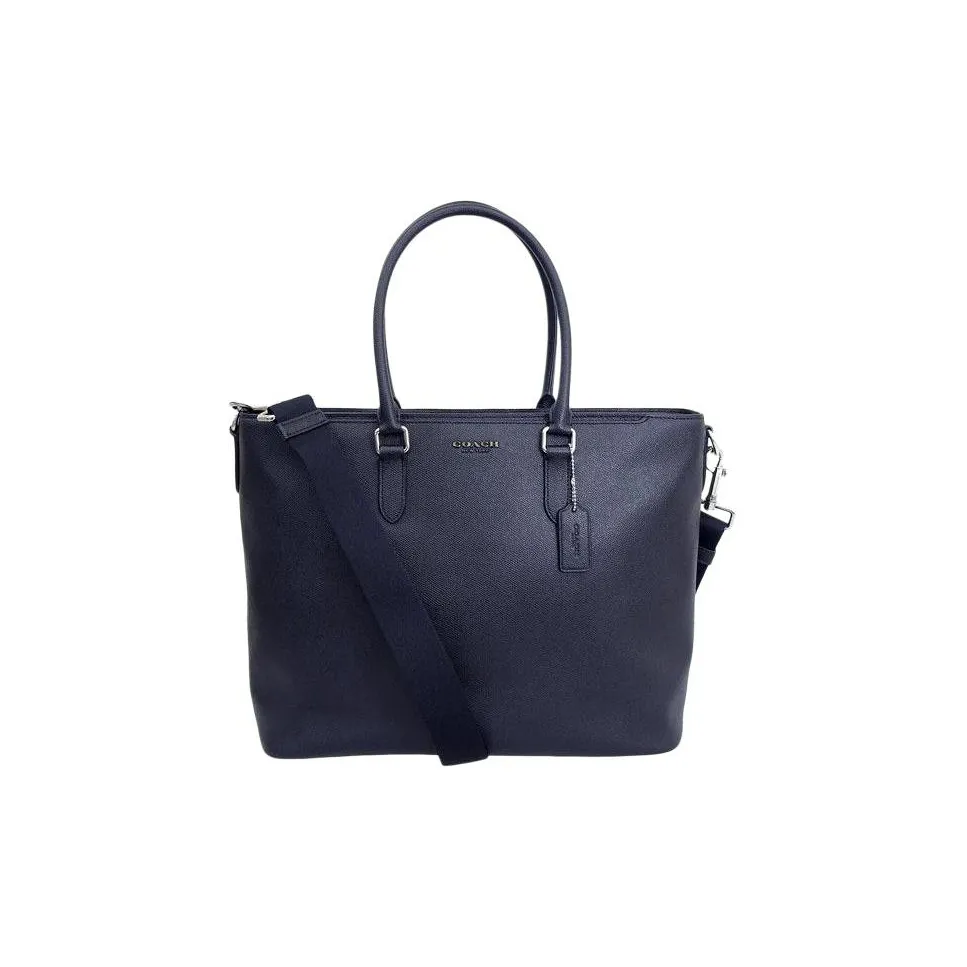 COACH Beckett Leather Shoulder Bag, Crossbody Bag, Handbag Regular Men's Midnight Blue