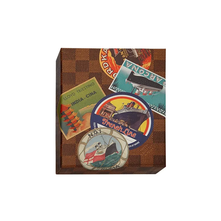 LOUIS VUITTON Океанические ЛИНЕРЫ ЭТИКЕТКИ Открытка Коробка Trend-Based Products Желтый