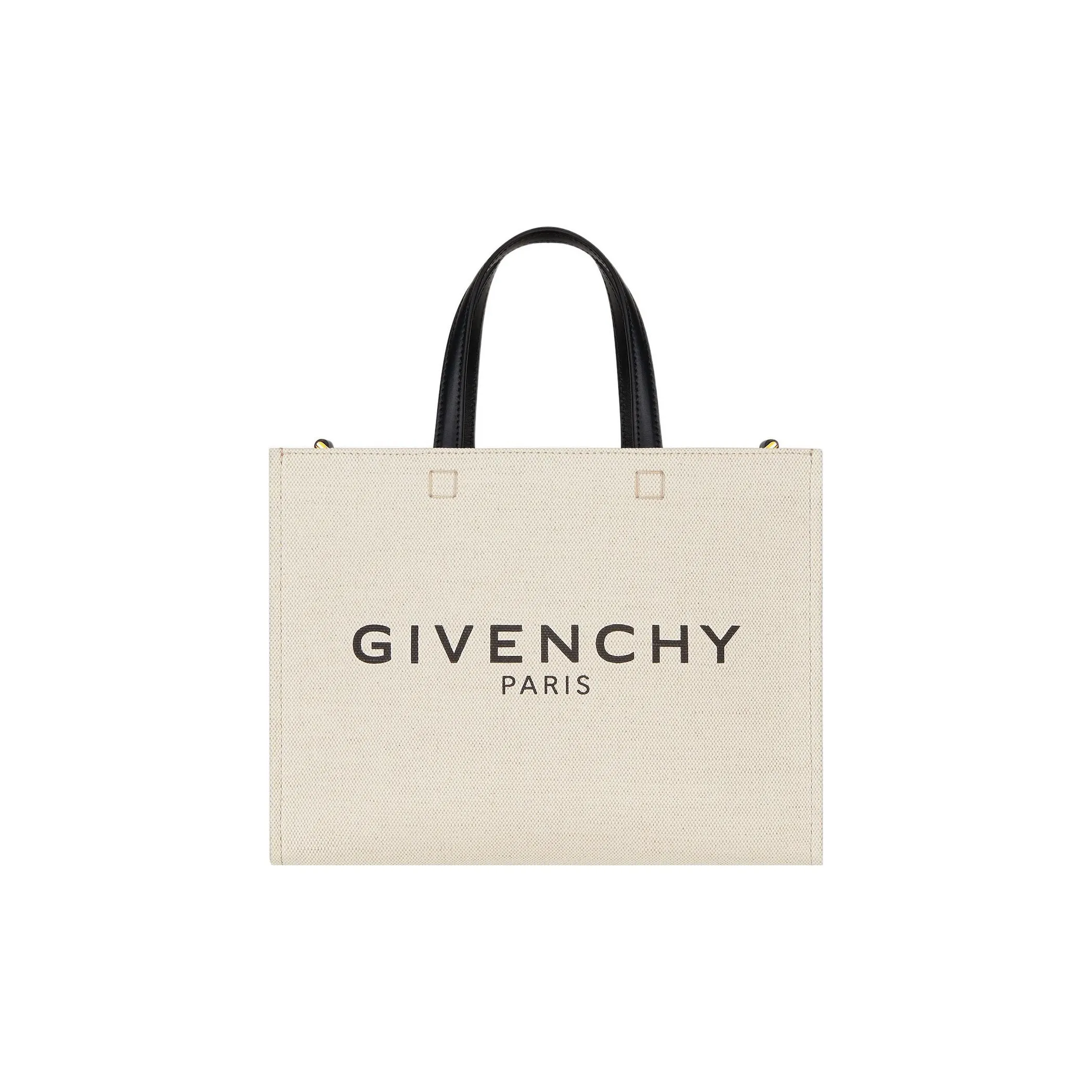 GIVENCHY Washed Cotton Canvas Tote Bag, Shopping Bag, Canvas Bag, Handbag Trumpets Women's Beige/Black