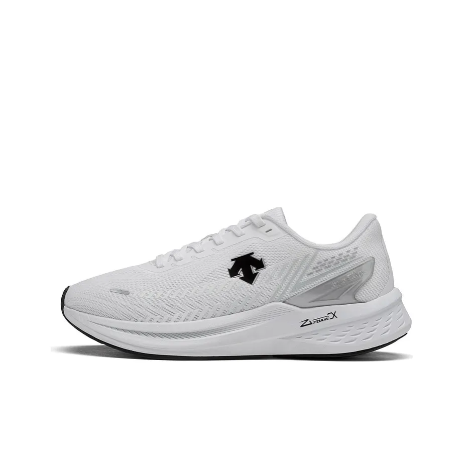 DESCENTE Enerzite Breathable Support Rebound Low Top Casual Training City Commute Running Shoes Unisex White Black