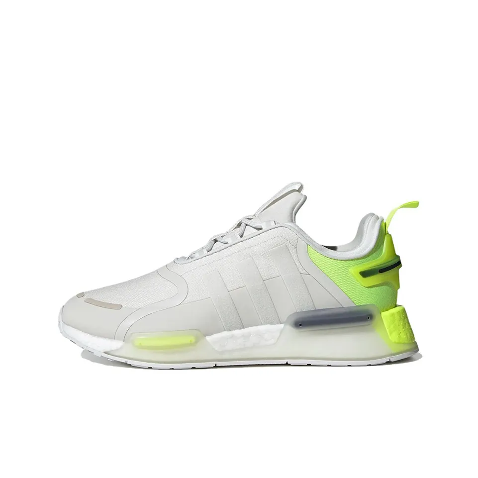 Adidas Originals NMD_R1 V3 Slip Resistant Abrasion Resistant Низкий Топ Повседневная обувь Мужская Белый Зеленый