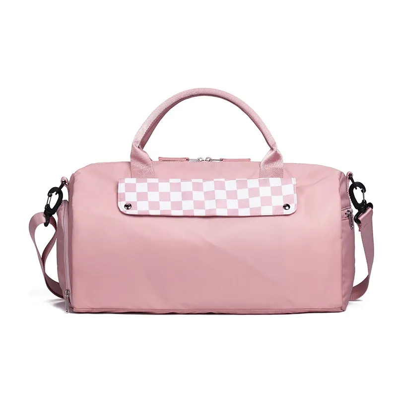 LOVERPUSS Нейлоновая спортивная сумка переносная сумка для йоги сумка через плечо большая женская розовая