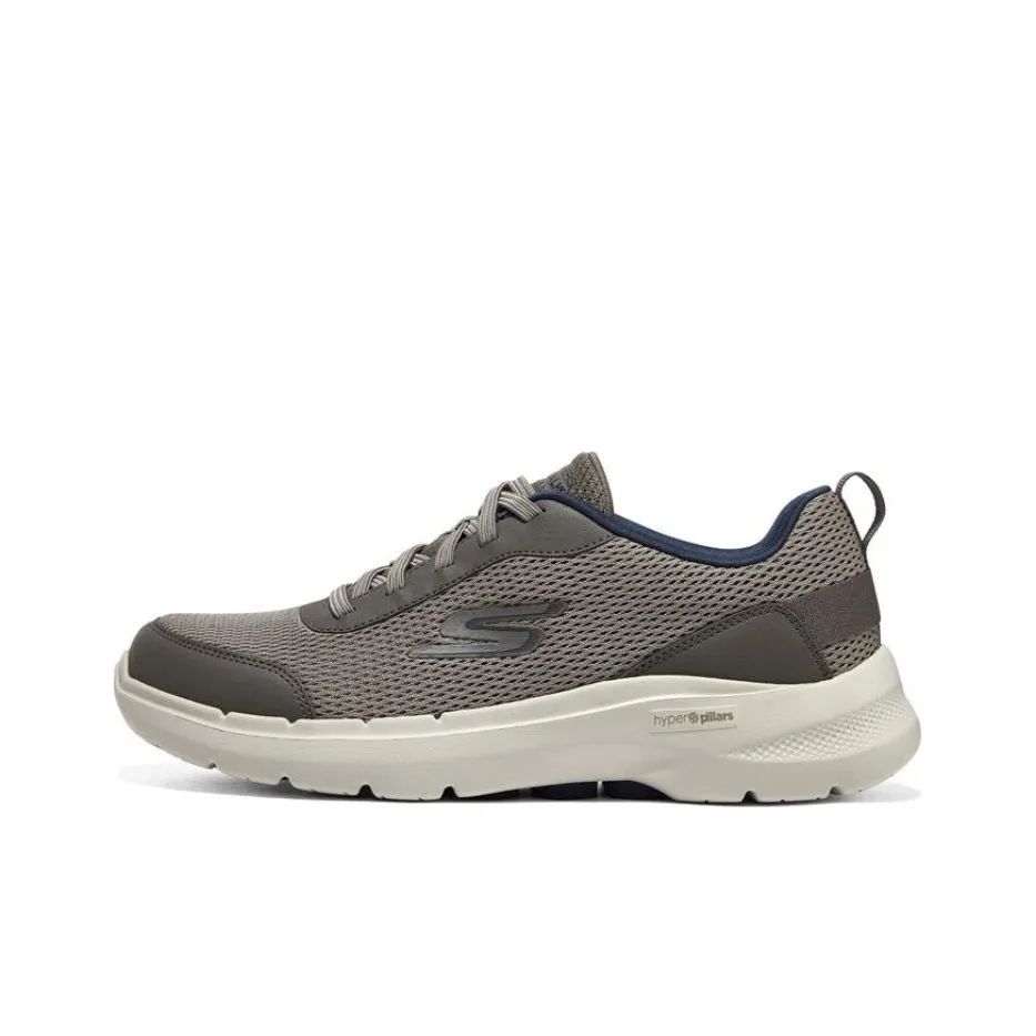 Skechers Go Walk 6 Low Топ Беговые кроссовки Мужской Черный