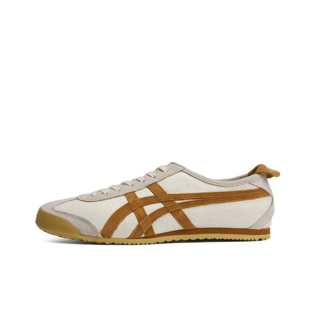 Onitsuka Tiger MEXICO 66 Износостойкий Дышащий Низкий Топ Повседневная Обувь Унисекс Серый Коричневый