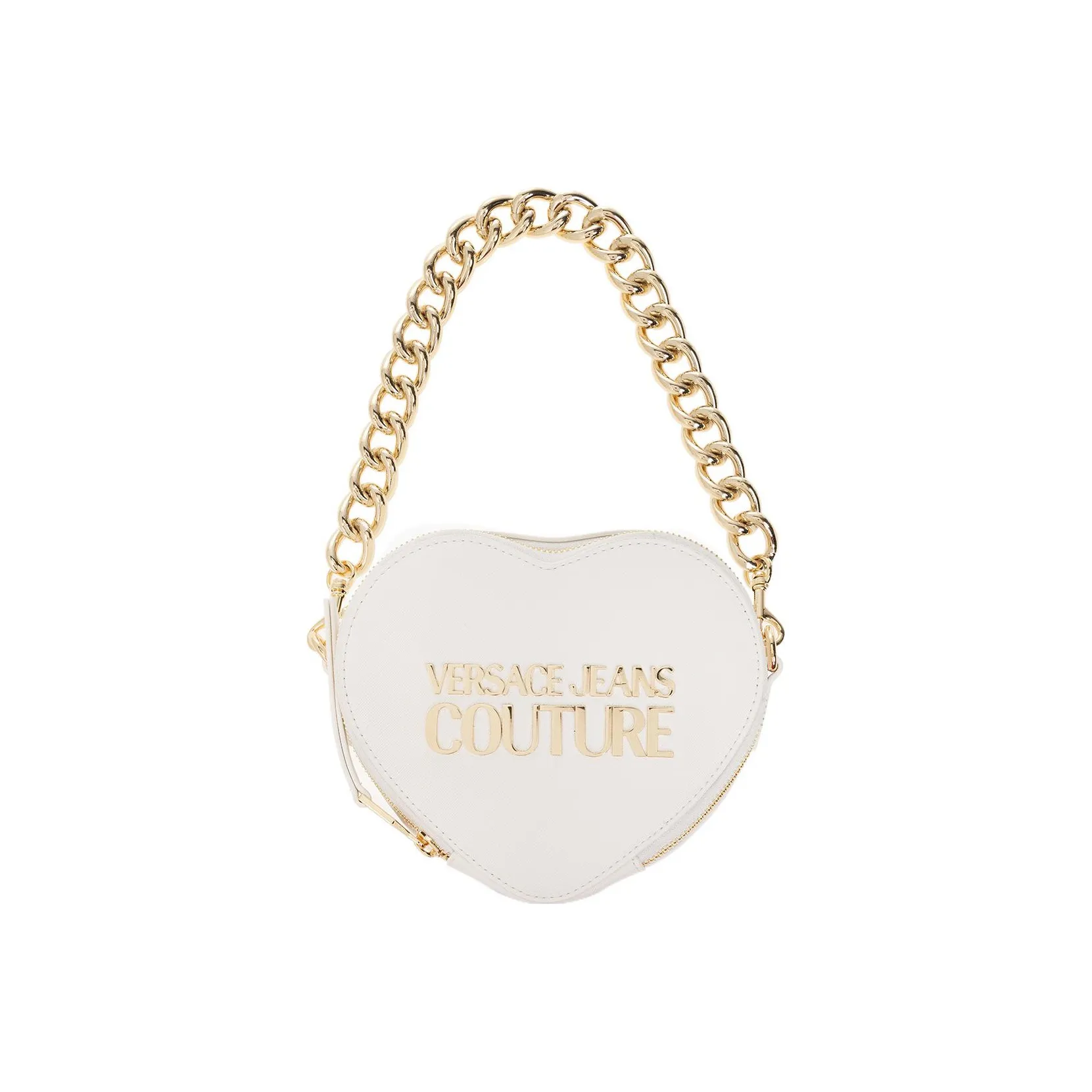 VERSACE JEANS COUTURE Polyester With Polyurethane Handbag Shoulder Bag Crossbody Bag Women's White