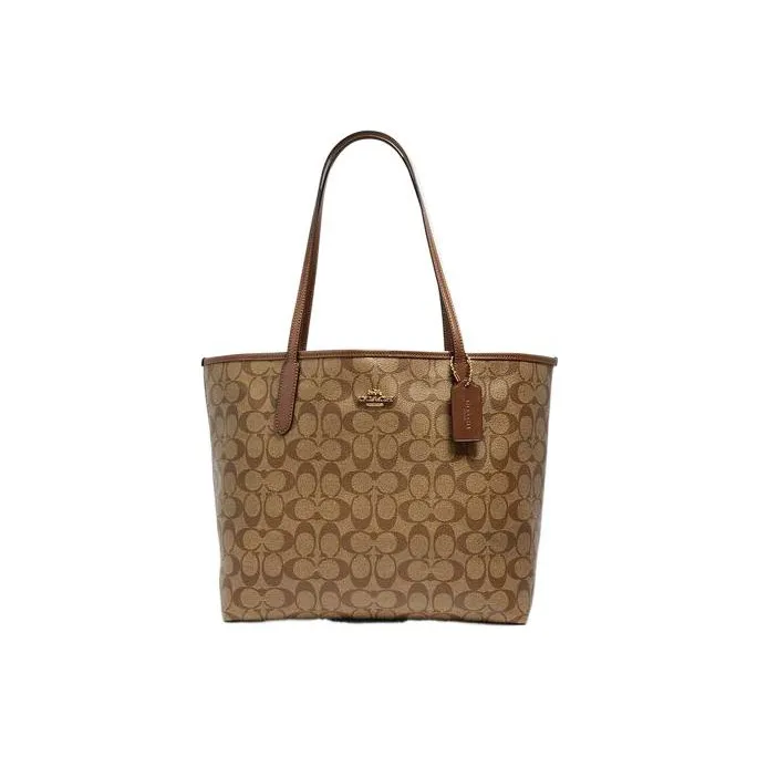 COACH Tote shoulder hand Bag 5696 IME74 canvas