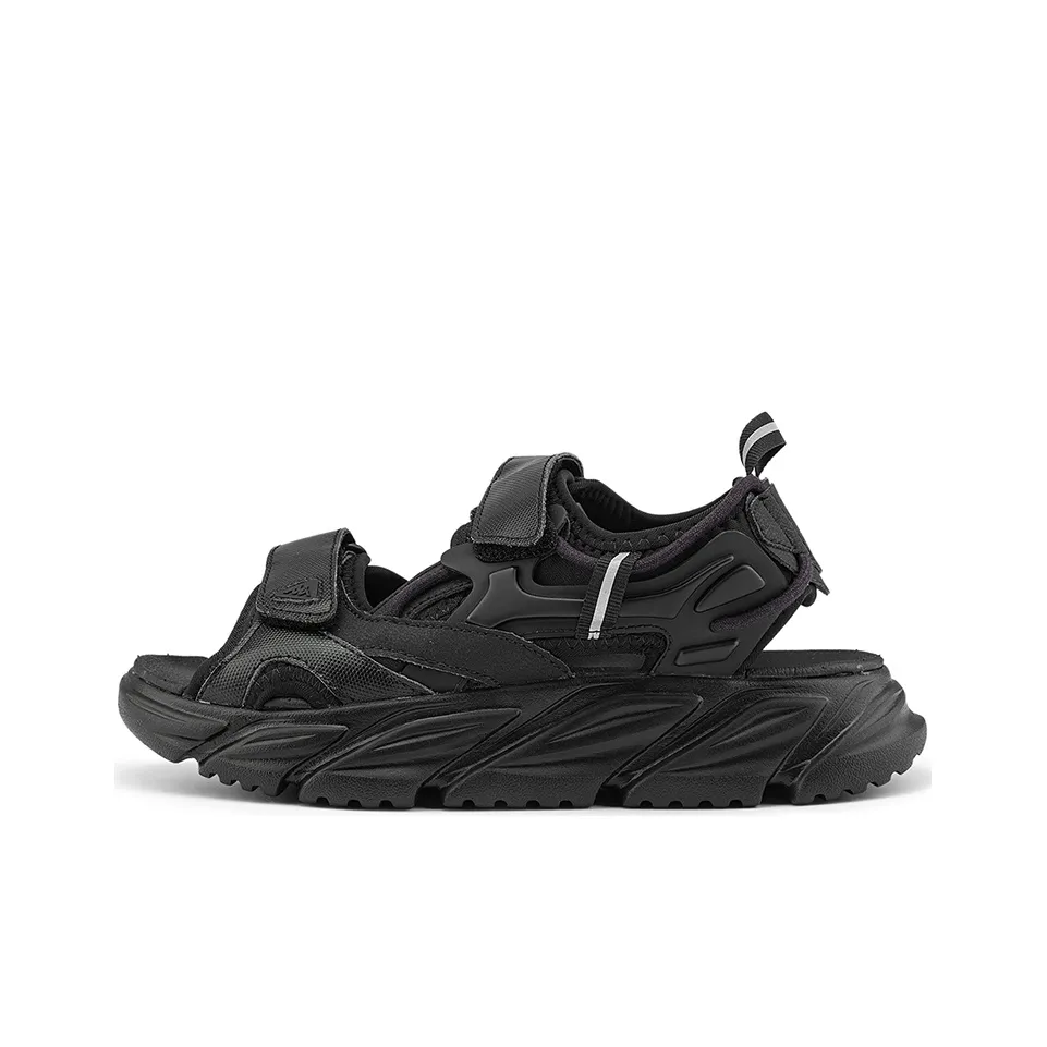 KAPPA Спина to Спина Спортивные Сандалии Женские Черные