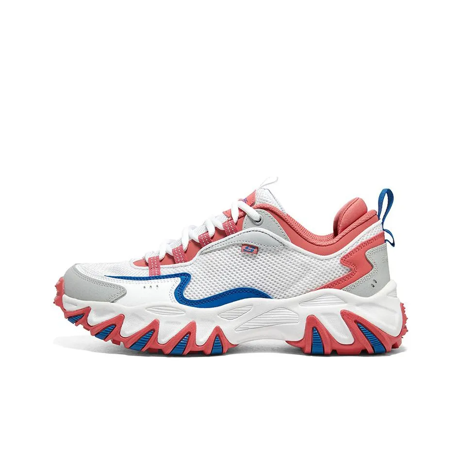 Skechers Stamina V3 Wildfire Shoes Low Top Mountaineering Hiking Shoes Men's White Red Blue