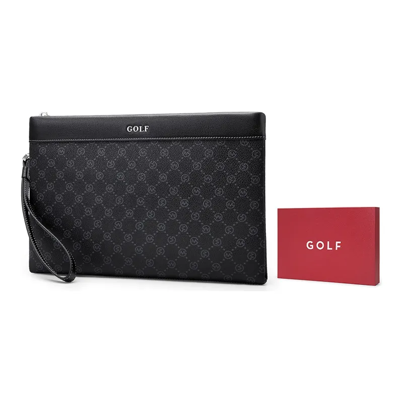 GOLF PVC Card Holder, Wallet, Handbag, Shoulder Bag, Clutch Tubas Men's Black