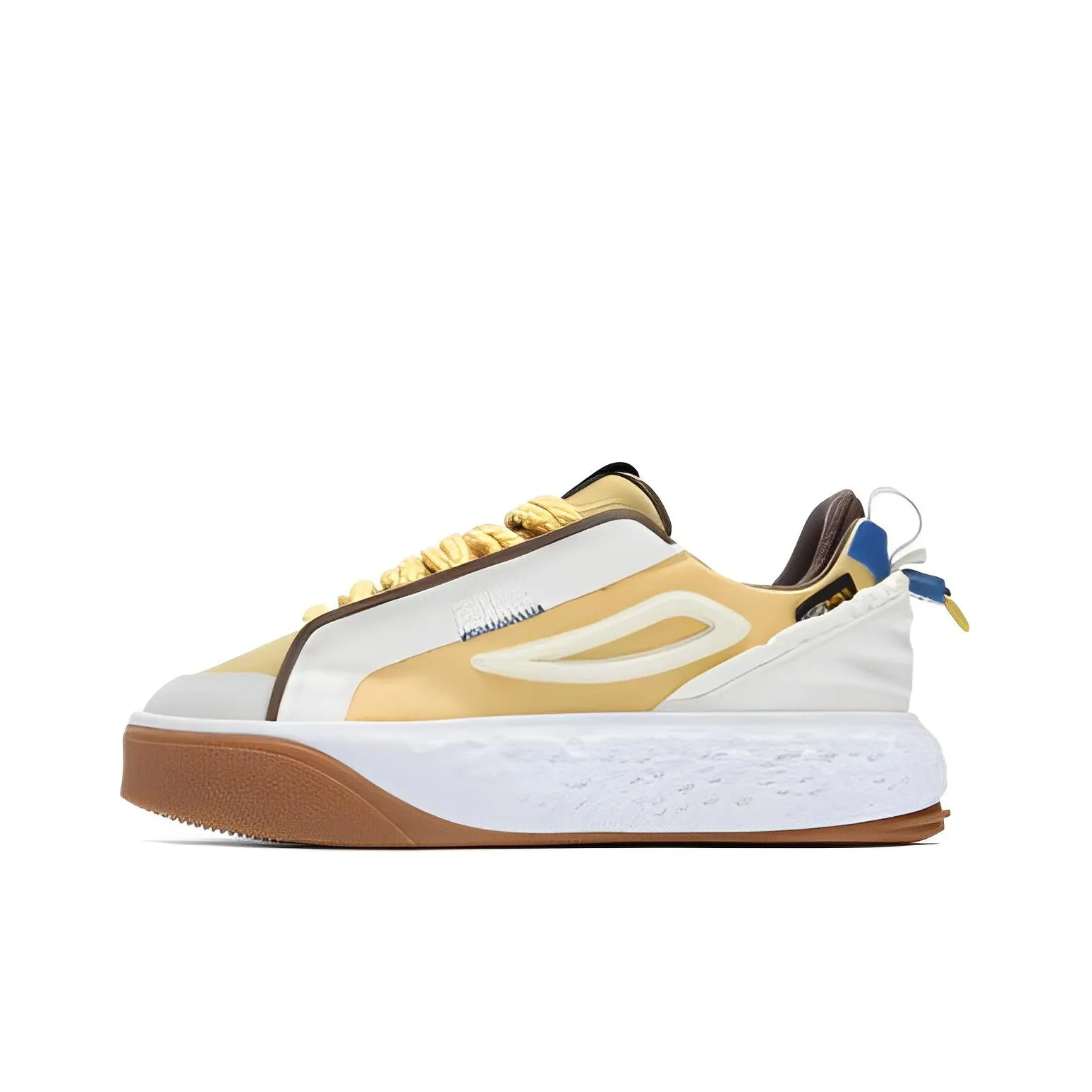 FILA Viva Low Топ Кроссовки для скейтбординга Женские Белые Коричневые Желтые