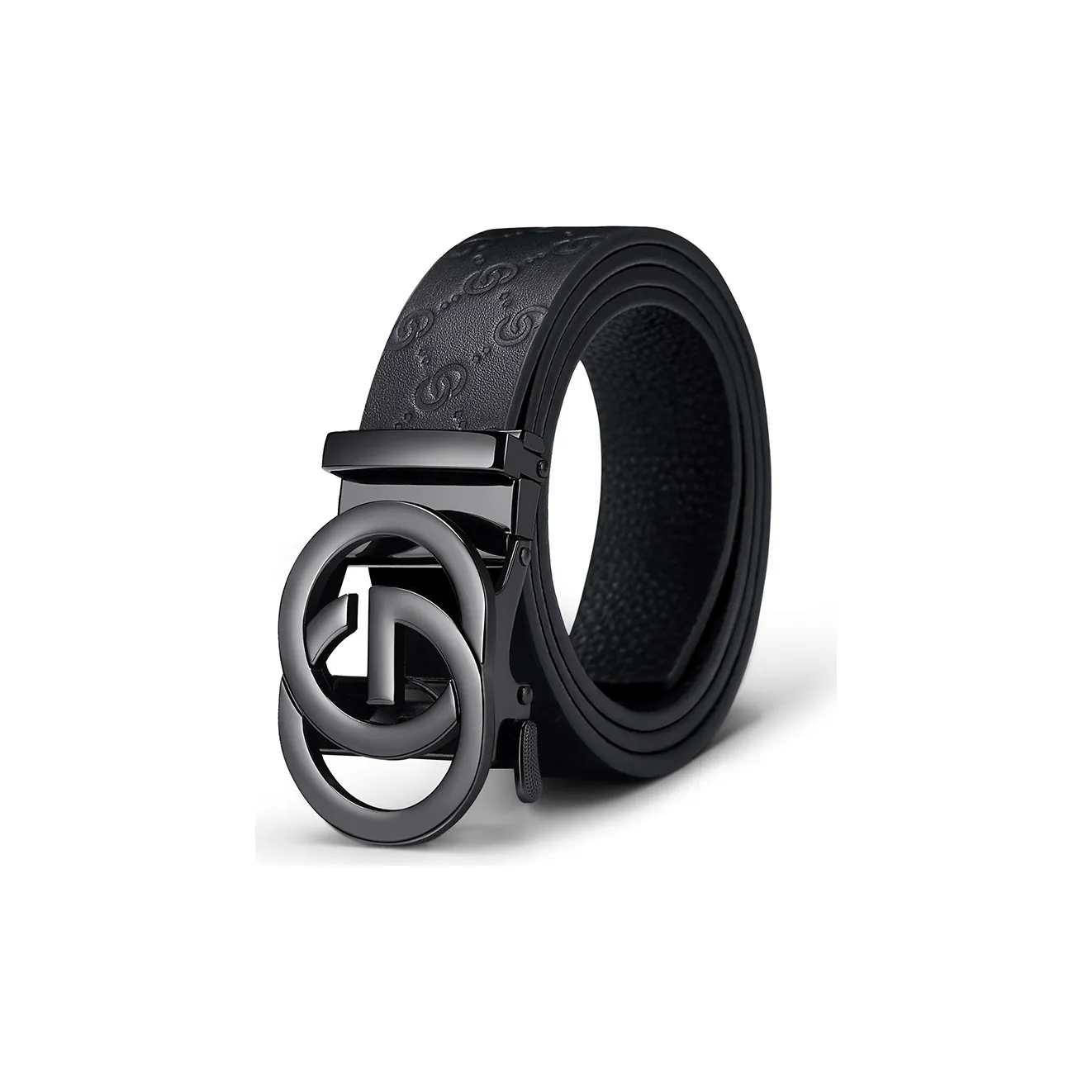 GOLF Top Grain Cow Leather Automatic Buckle Genuine Leather Belt Men's Multicolor 3.5cm