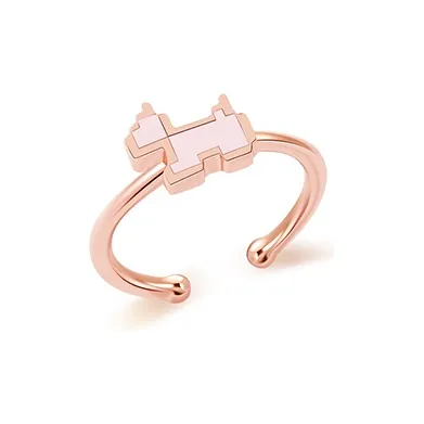 Agatha 925 Sterling Silver Open-Ended Ring Women's Rose Gold