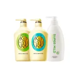 IT 캔 be leisurely shower 겔 550ml*2 (블루 + 그린) + Huirun 그린 Field Shampoo 600ml
