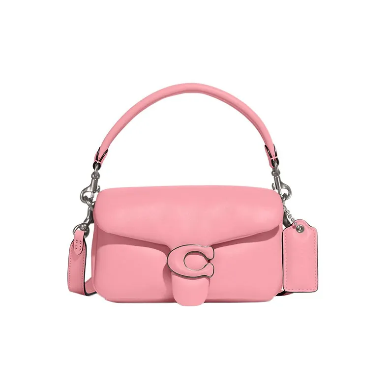 COACH Tabby Sheepskin Shoulder Bag, Crossbody Bag, Handbag Trumpets Women's Floral Pink