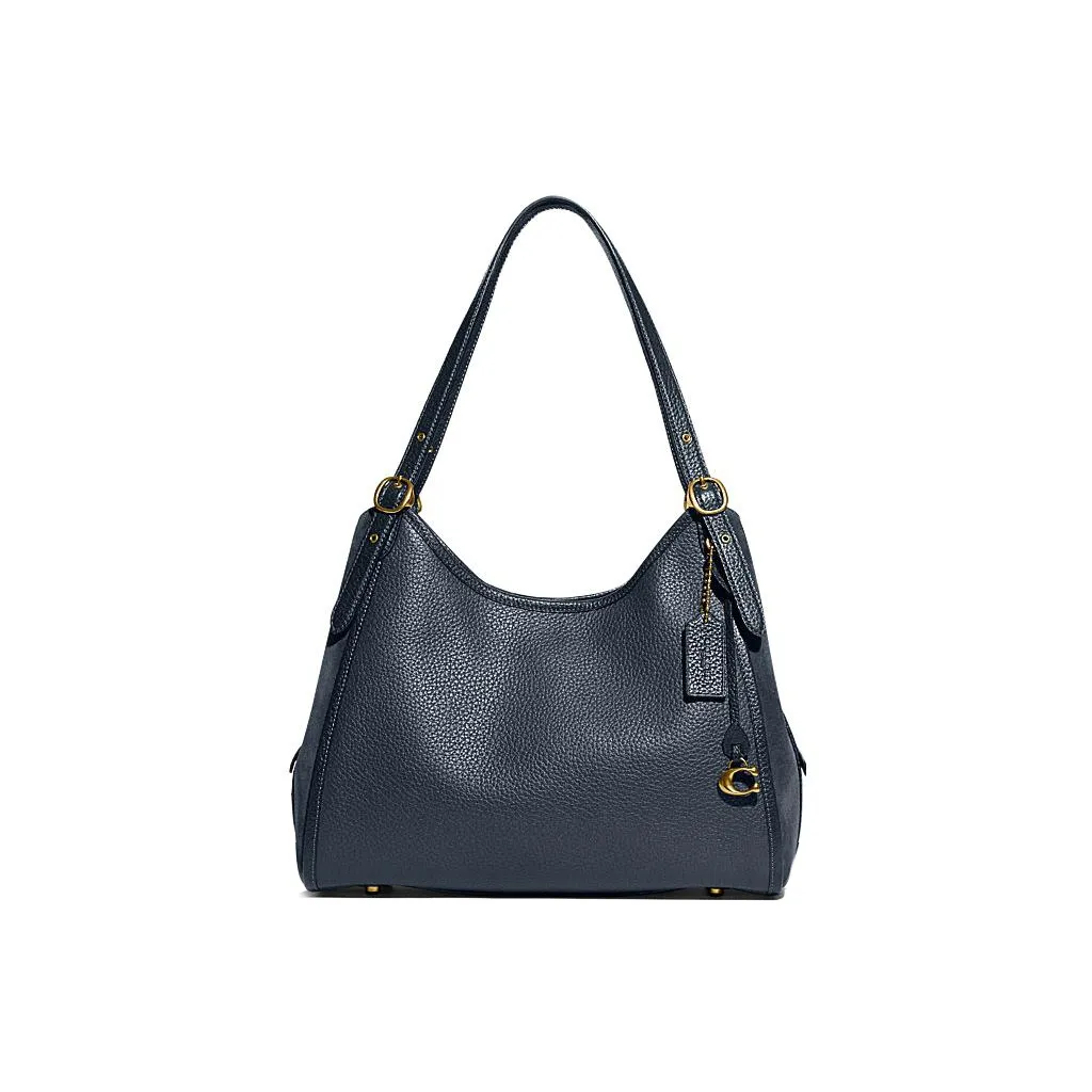 COACH Lori Cow Leather Shoulder Bag, Handbag, Shoulder Bag Tubas Women's Midnight Blue