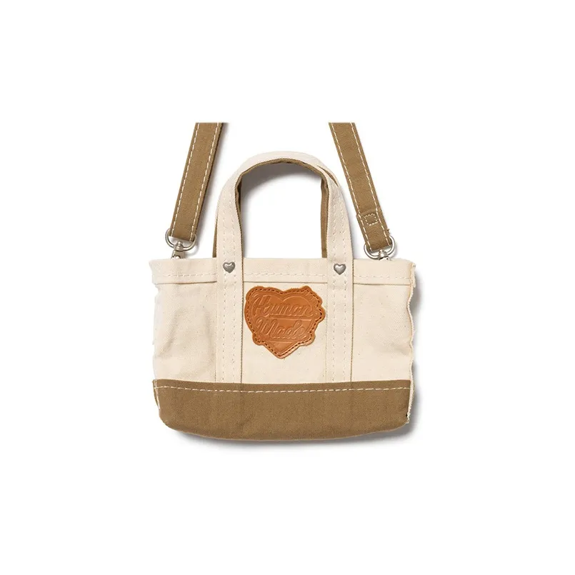 HUMAN MADE Heavy Canvas Mini Shoulder Tote Bag Beige