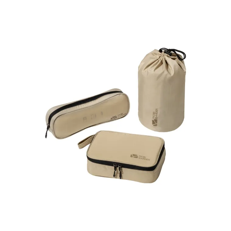 MOBI GARDEN Polyamide Travel Business Underwear Shoes Storage Bag Unisex Light Sand/Olive Green