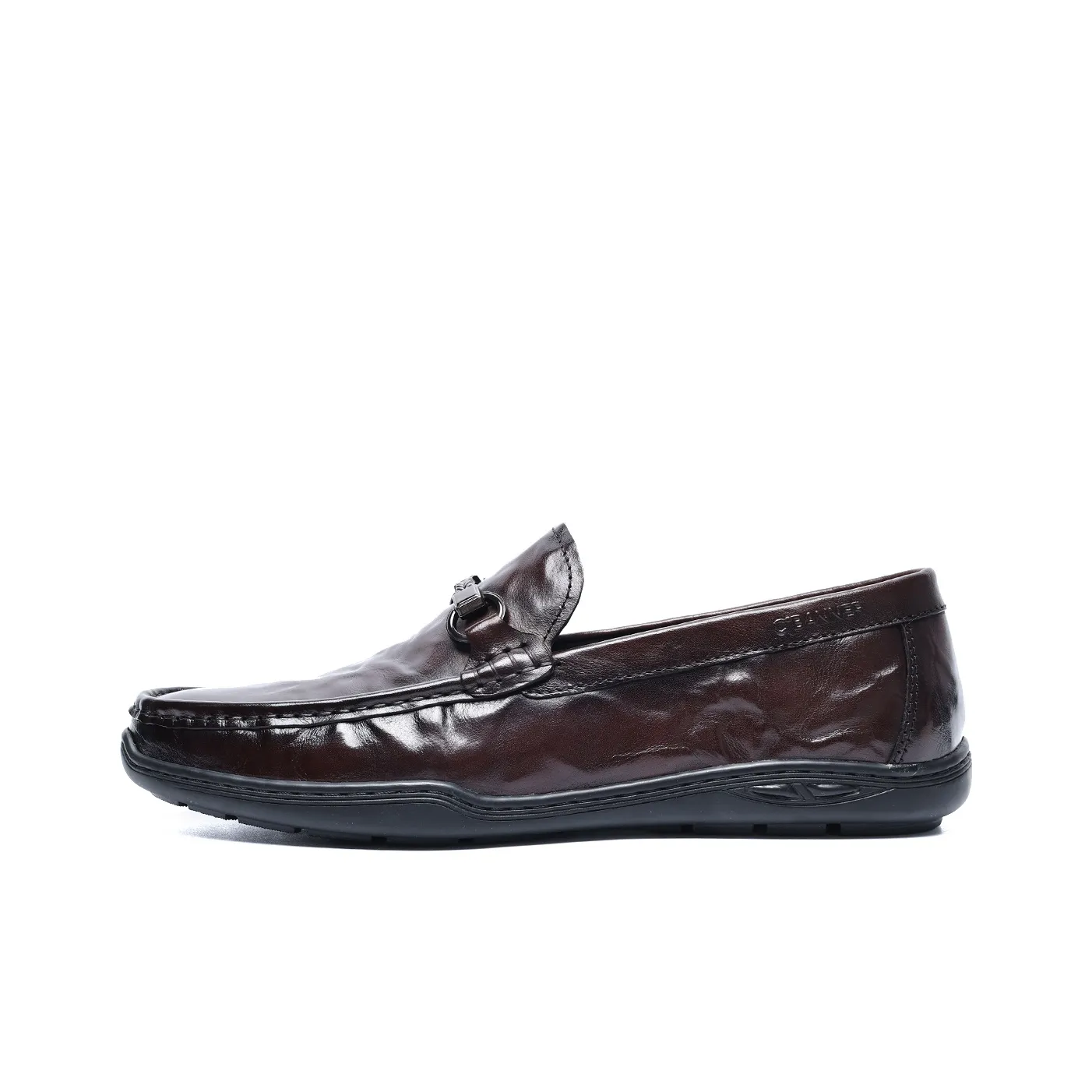 C°BANNER Casual Leather Shoes Men's Low Top Brown