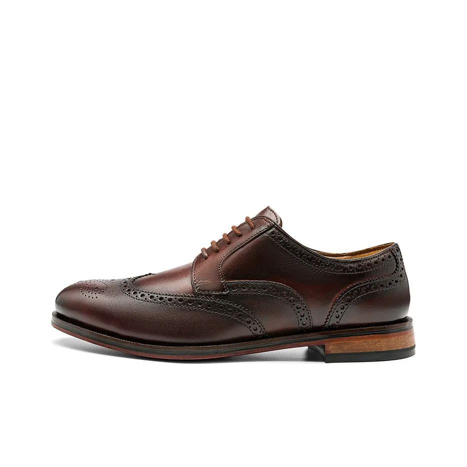 Clarks Process Series Dress Shoes Men's Low Top Dark Umber