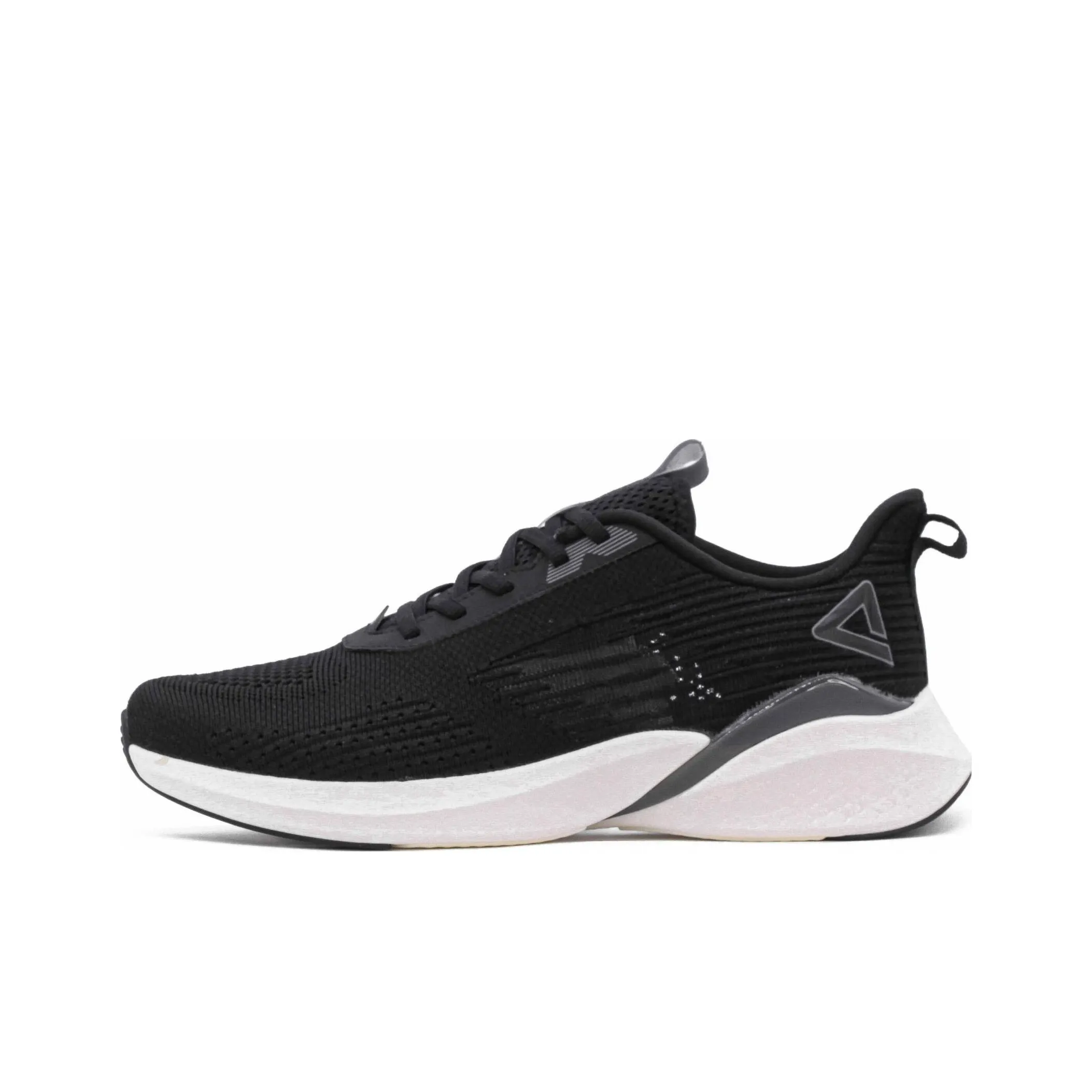 PEAK Running Ultra Light Cushioned Slip Resistant Abrasion Resistant Low Top Running Shoes Men's Black