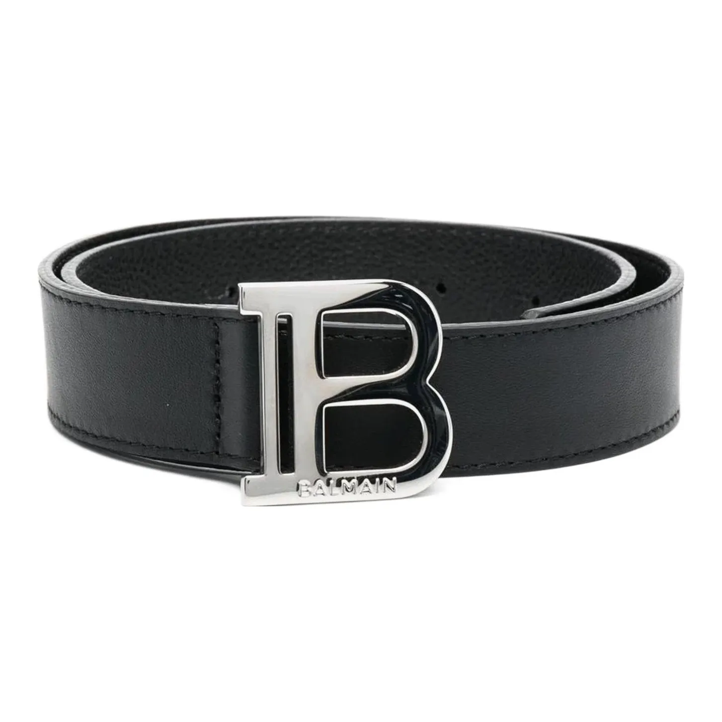 BALMAIN Kids Logo buckle Leather Belt