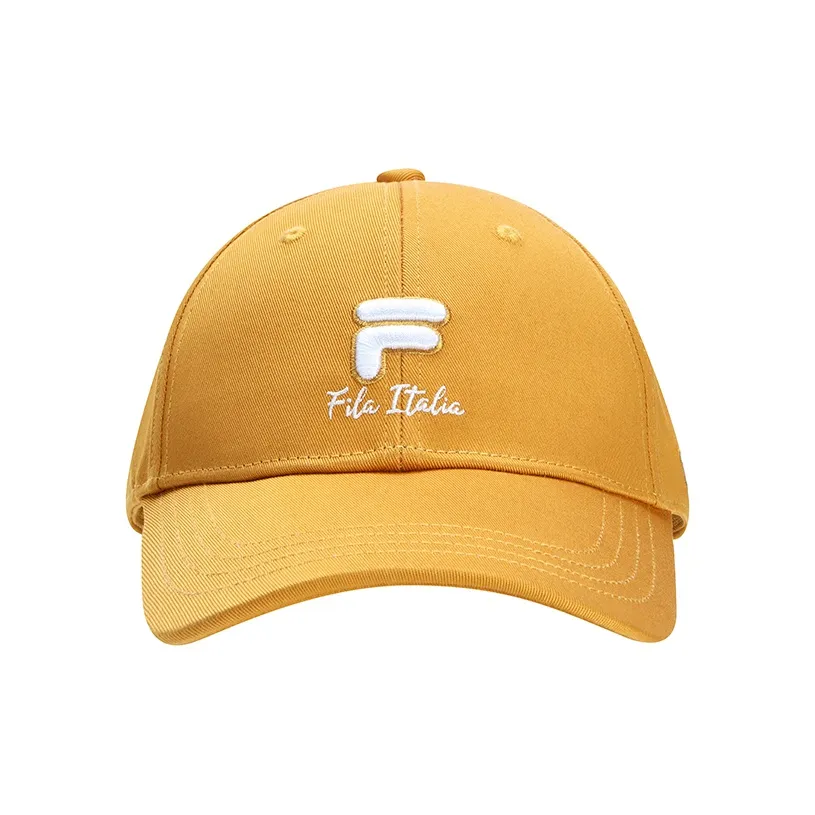 FILA FUSION Cotton Baseball Caps Unisex Elk Yellow