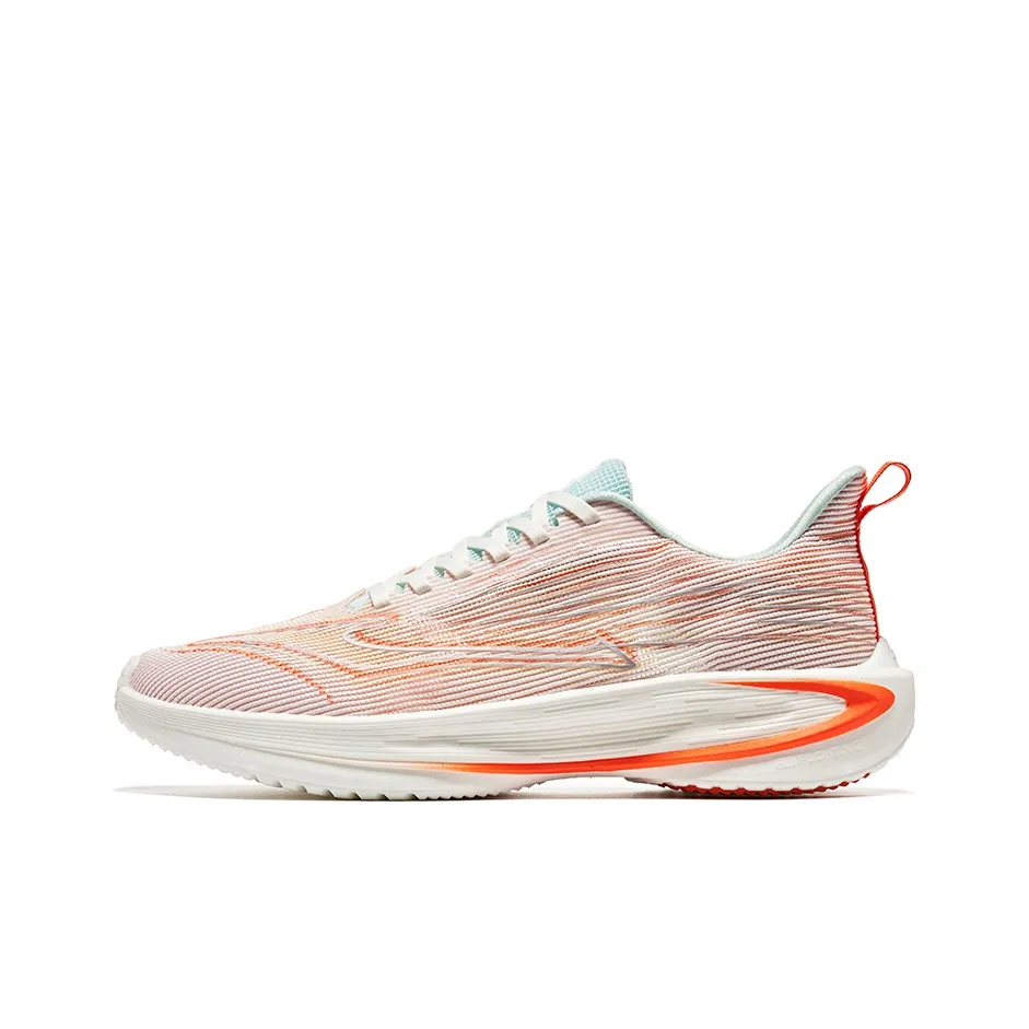 Erke Anti-Slip Wear-Resistant Low-Top Running Shoes Men's White Blue