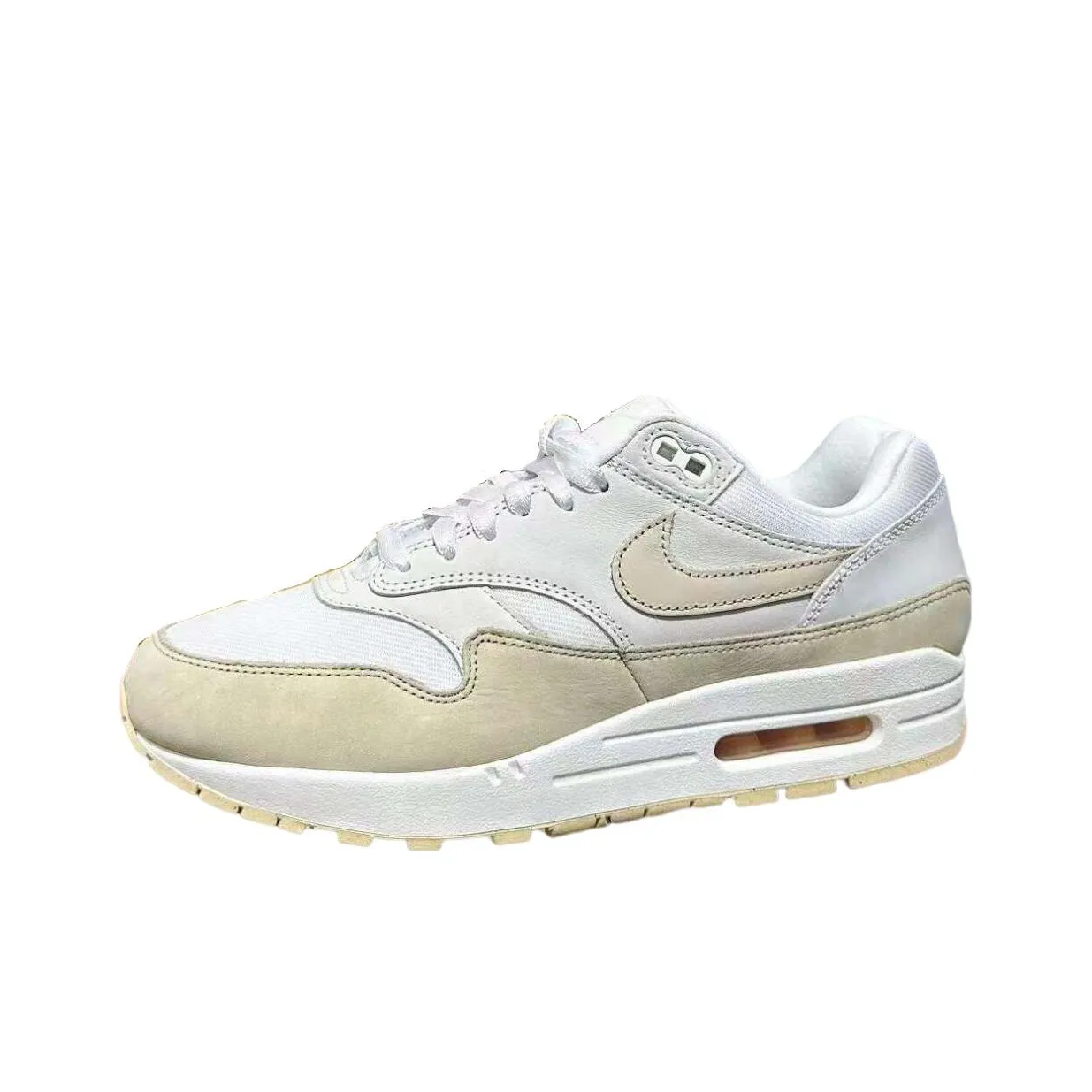 Nike Air Max 1 Pale Сливочный Низкий Топ Casual Женский Светлый Айвори Белый
