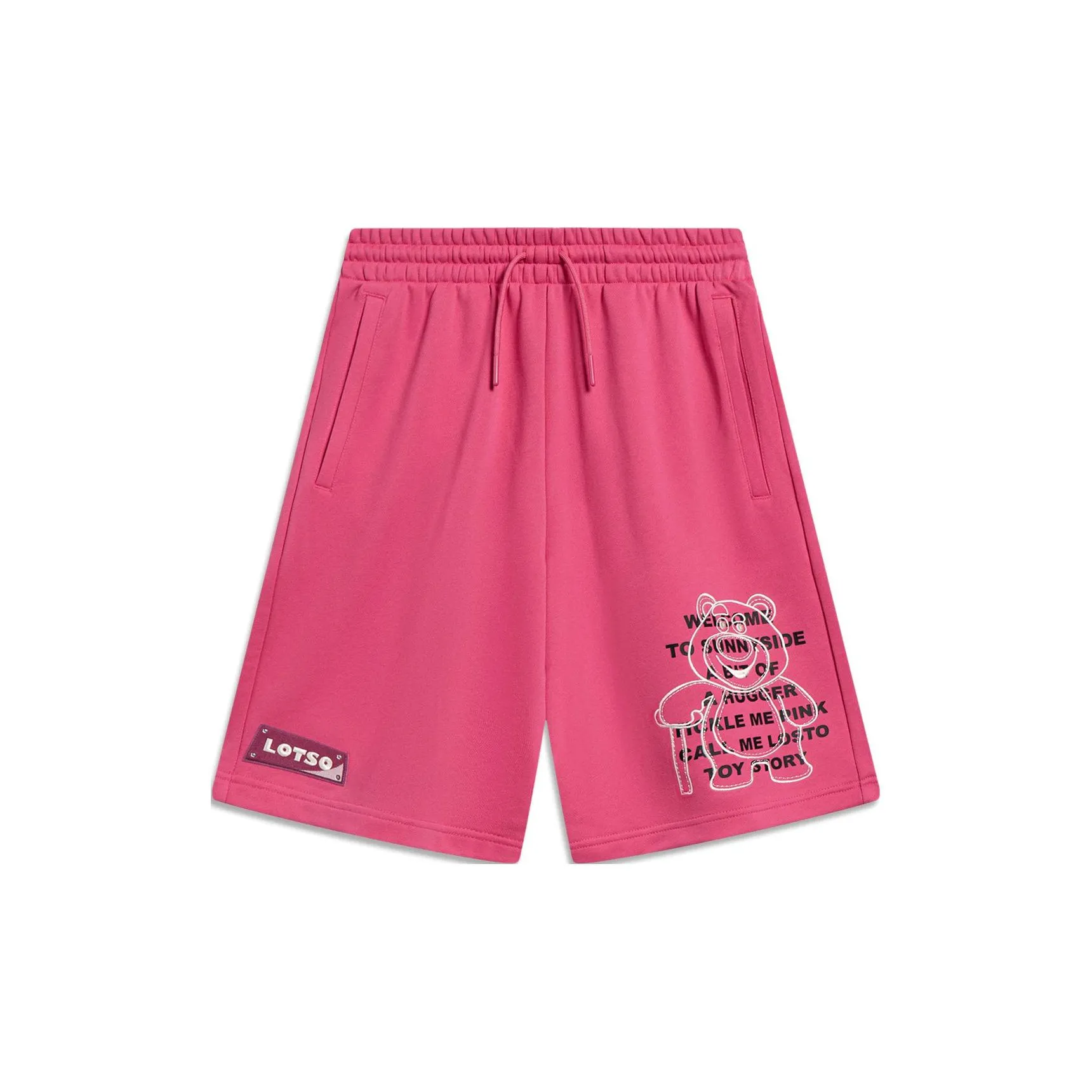 LiNing x Disney Sports Shorts Women's Mountain Berry Red