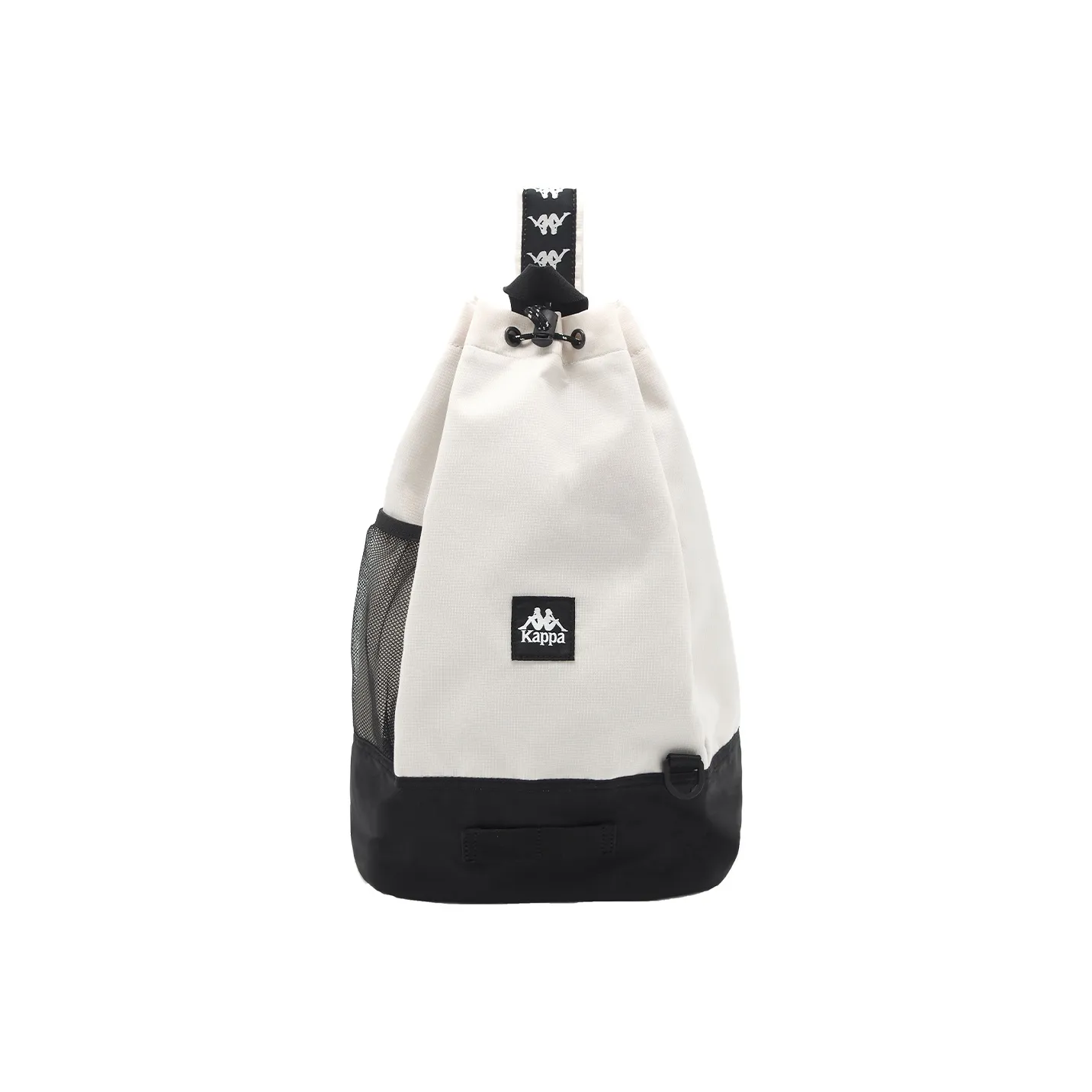 Kappa Polyester Sling Bag Large Size Unisex Korean White/Black