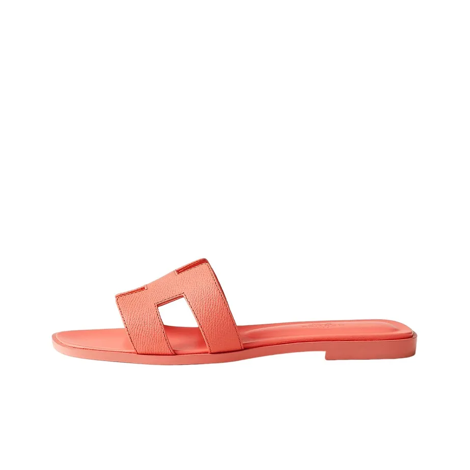 HERMES Oran Sandal Orange Joey Epsom Calfskin