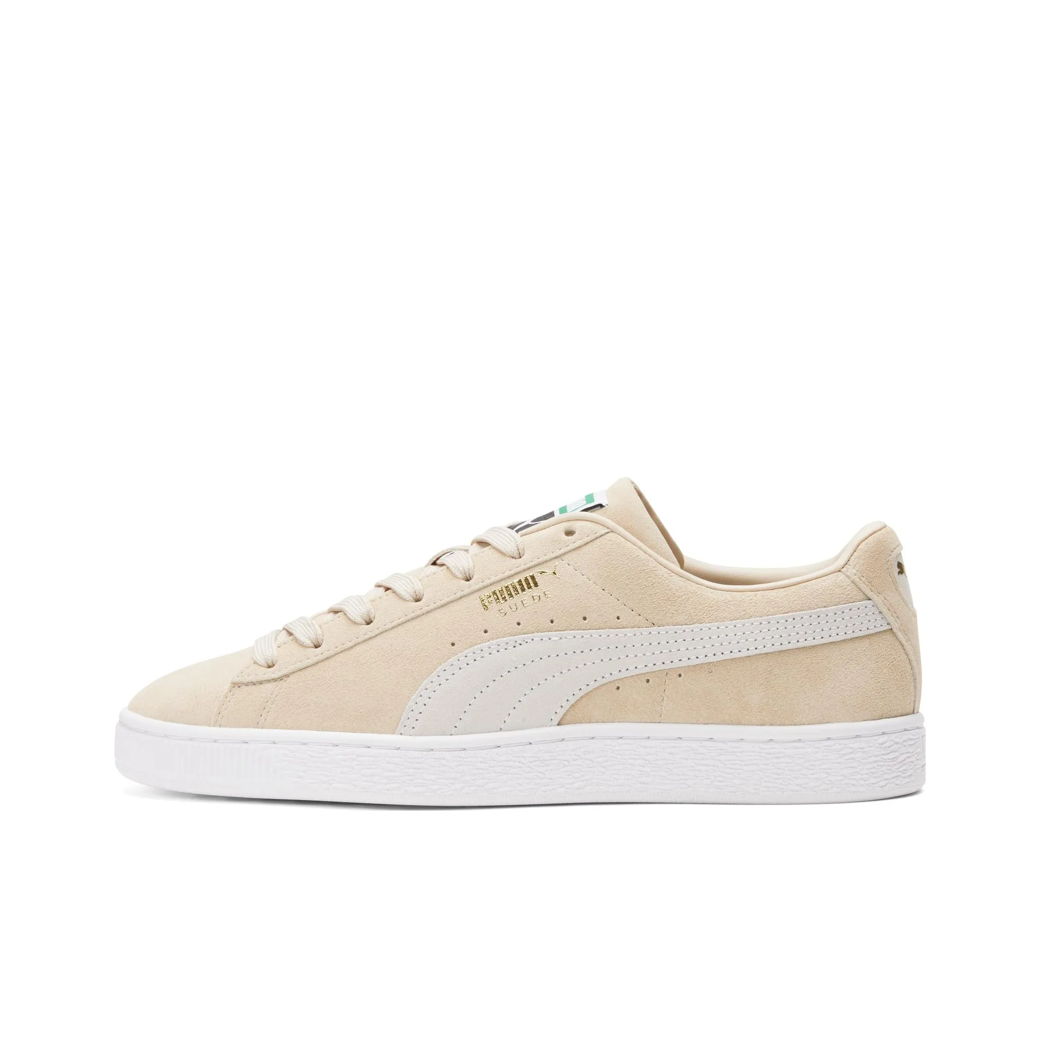 PUMA Suede Series Classic Xxi Low Top Skateboard Shoes Unisex White Brown
