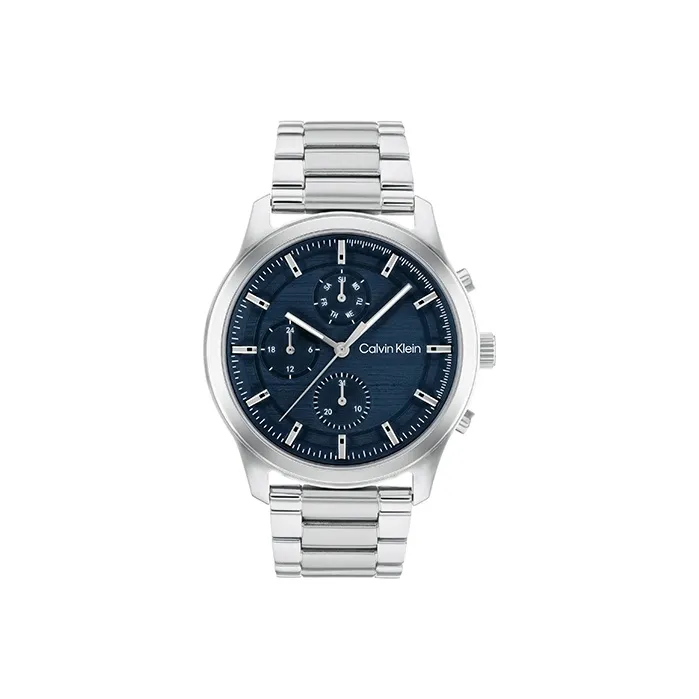 Calvin Klein Radio Controlled Кварцевый механизм Мужские часы 44mm*10mm*23mm Синий