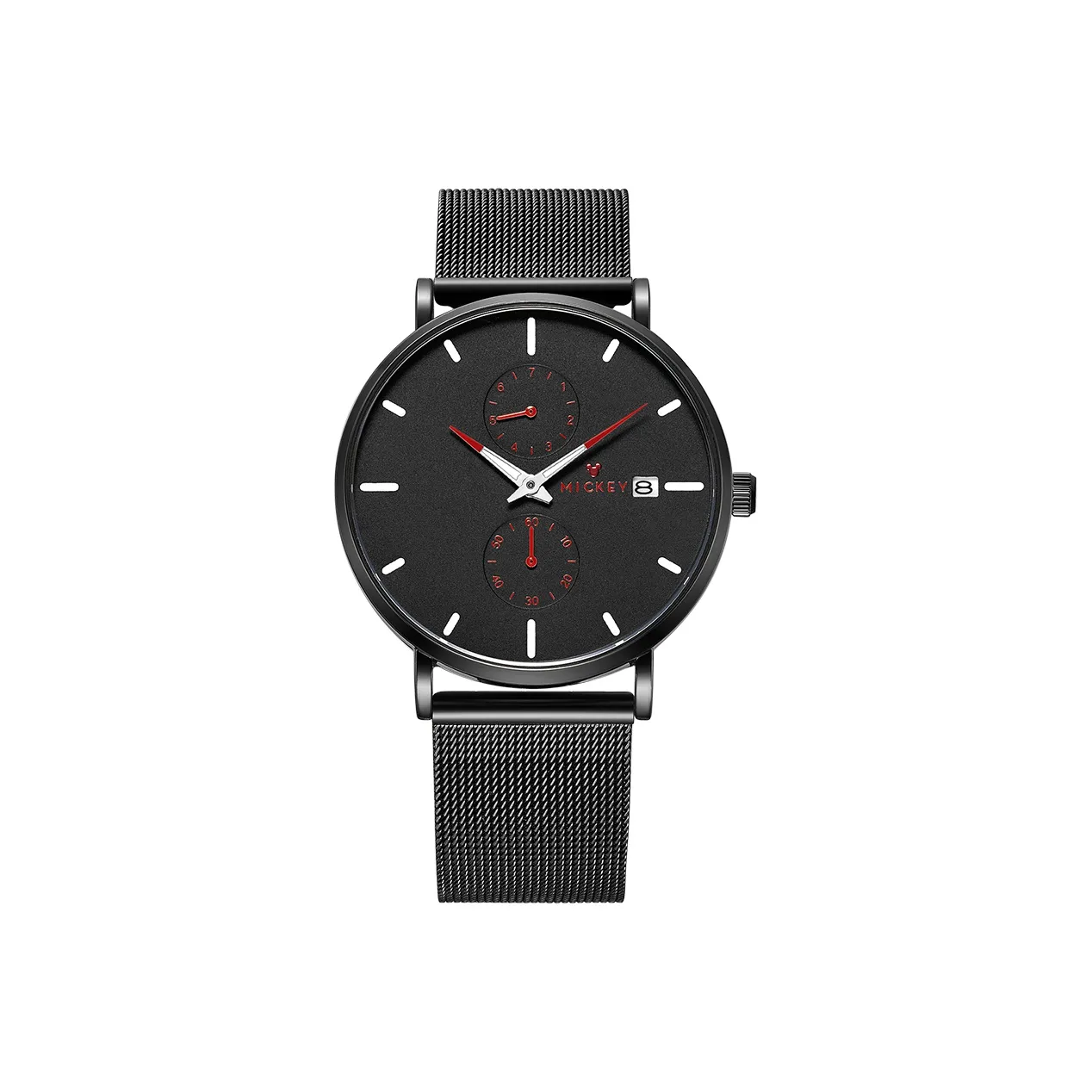 Disney Кварцевый механизм Часы Мужские Черный циферблат MK 12062B3