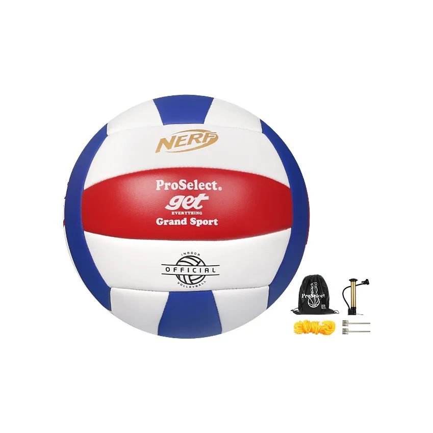 ProSelect PU Size 5 Volleyball Unisex White Blue Red