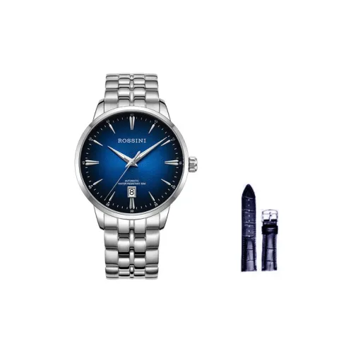 ROSSINI Автоматический Механический Movement Мужские Enlightenment Collection Часы 41mm*41mm*11mm Синий