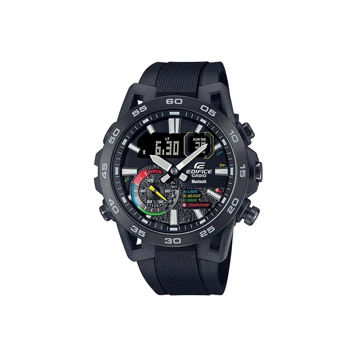 CASIO Кварцевый механизм Смольный ремешок Часы для мужчин Черный циферблат