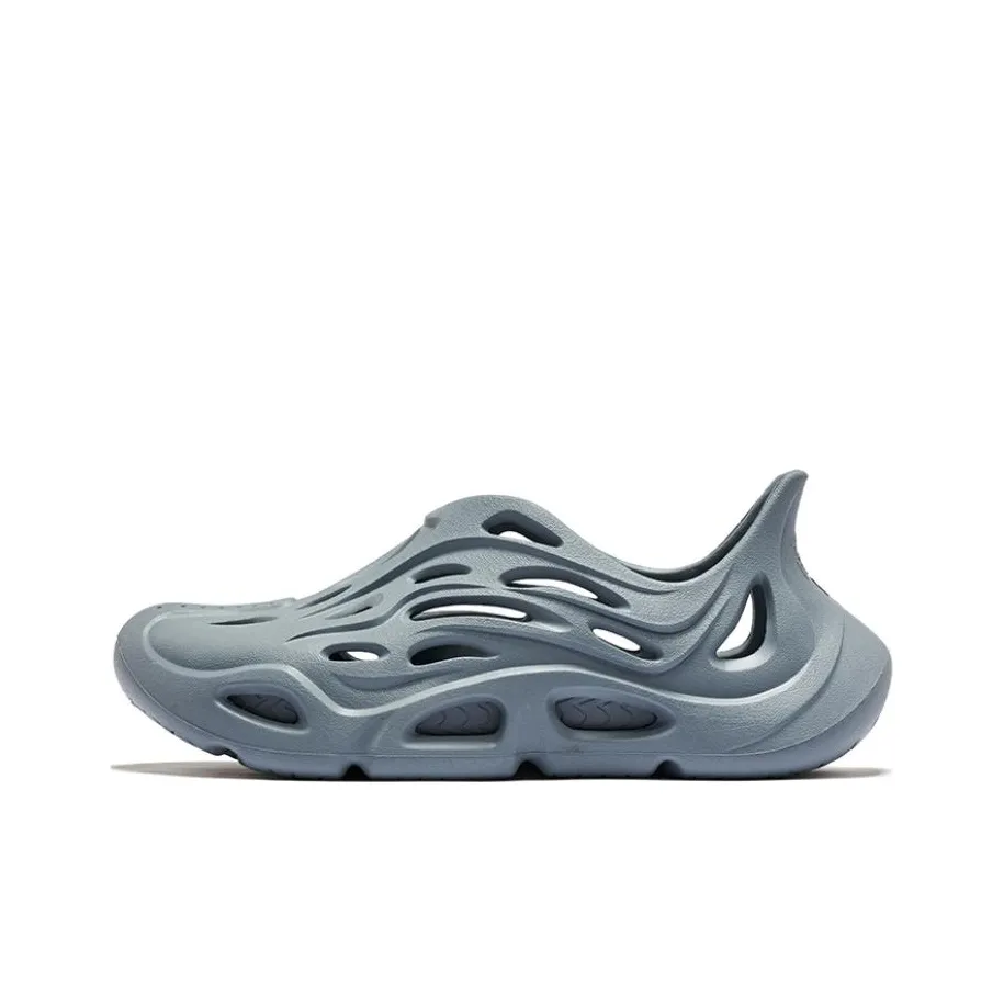 QIAODAN Cave Shoes Coverage Wear-Resistant Quick Dry Water-Resistant Slip-Resistant River Trekking Shoes Men's Gray