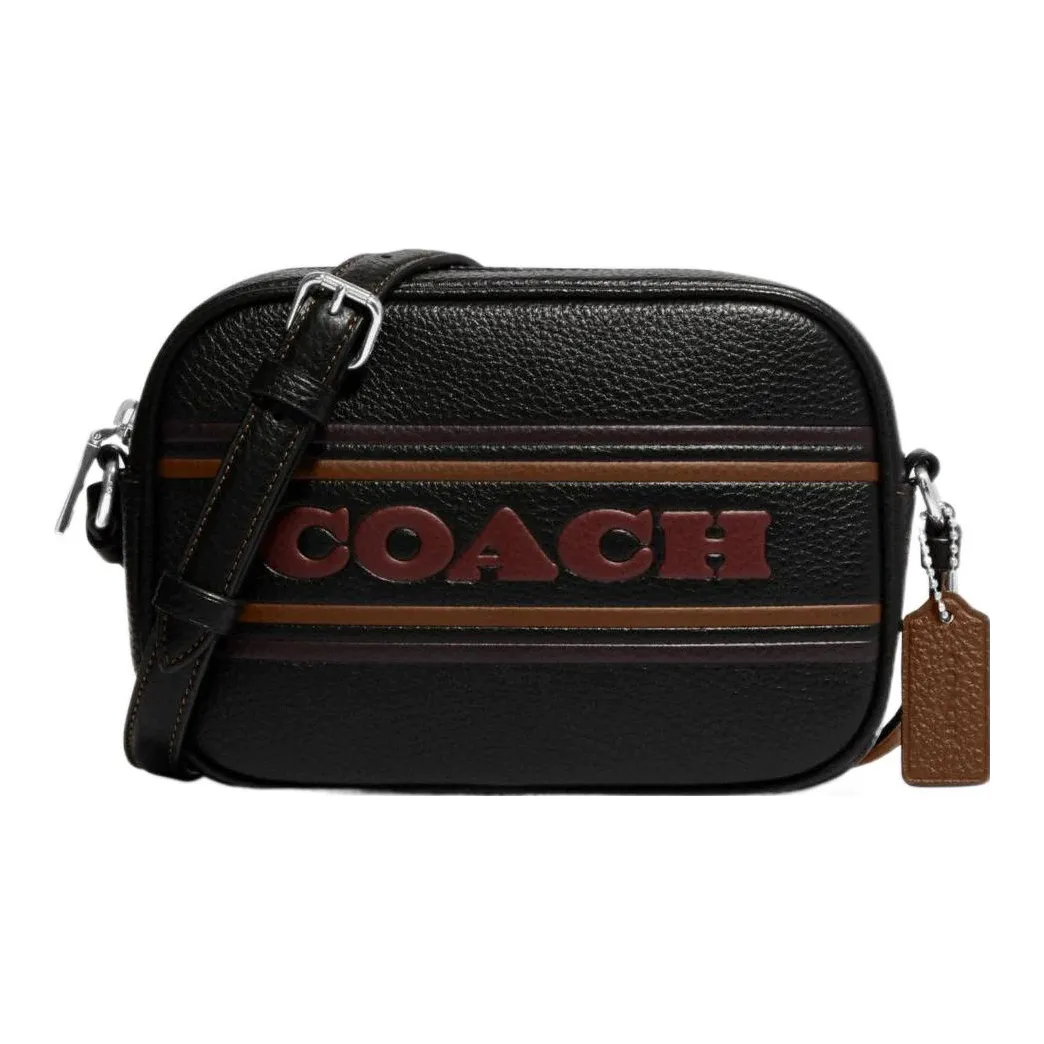 COACH Jamie GRAIN LEATHER Camera Сумка Сумка через плечо Мини Женская Черная
