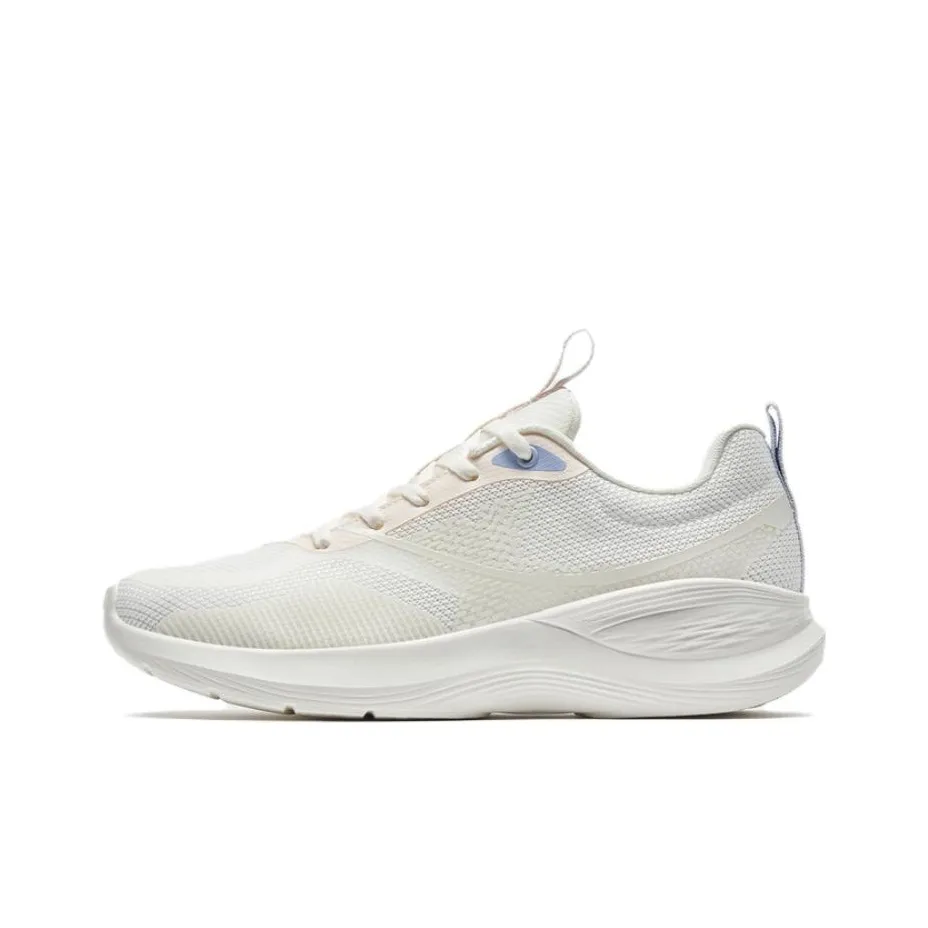 XTEP Comfort Joy 1.5 Slip Resistant Cushioning Wear Resistant Low Top Running Shoes Women's White Pink Purple