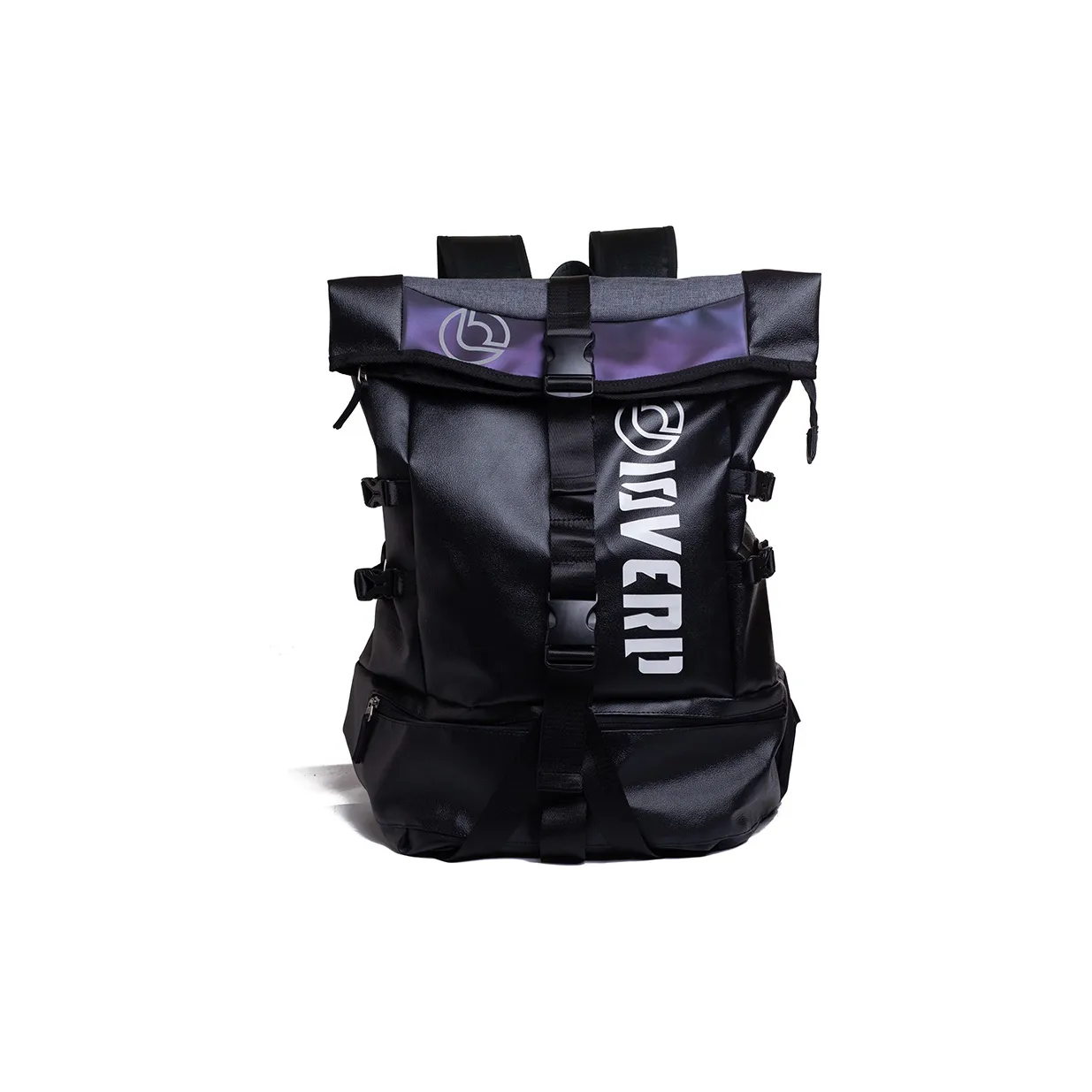 LOVERPUSS Синтетический материал Рюкзак Большой Унисекс Цветовой блок Крутой черный