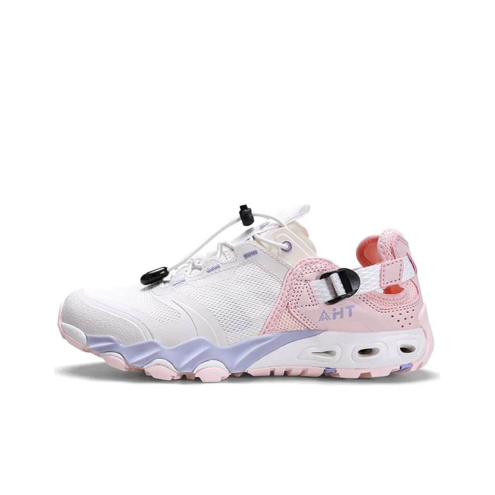HUMTTO Slip Resistant, Abrasion Resistant, Lightweight, Quick Dry Outdoor Shoes Women's Ivory White Light Pink