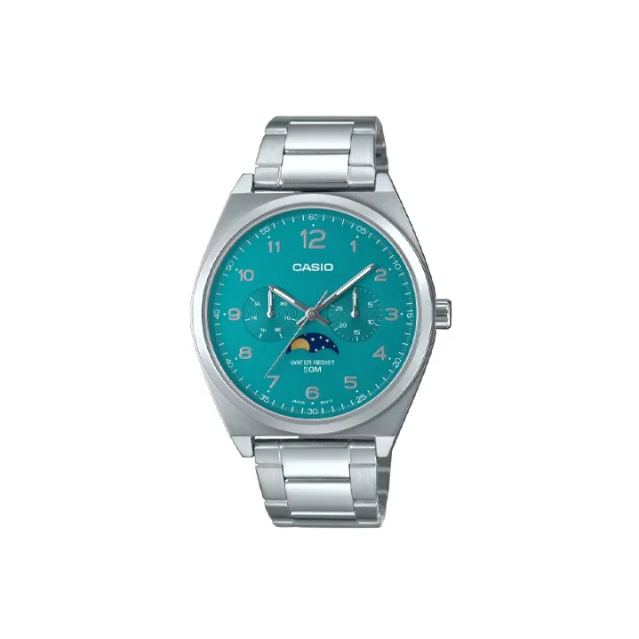 CASIO Standard Series Кварцевый механизм нержавеющая сталь ремешок часы 40 мм мужские зеленый циферблат