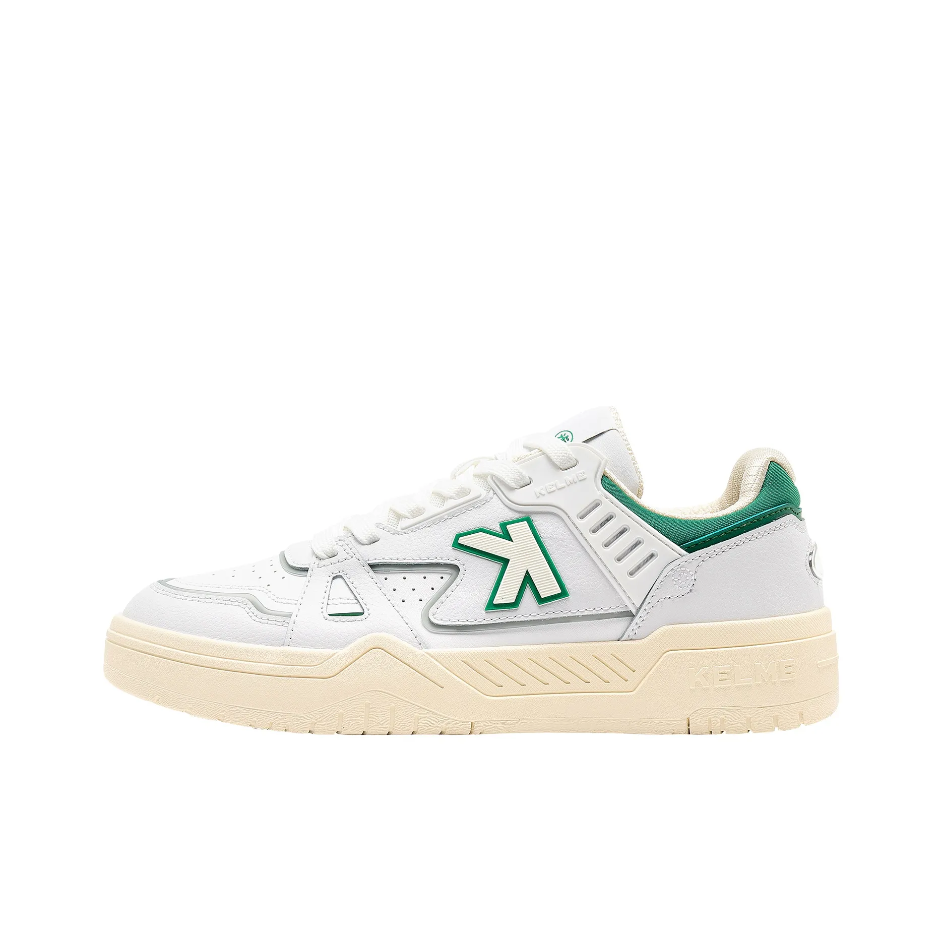 KELME Skateboard Shoes Unisex Low-Top White Green