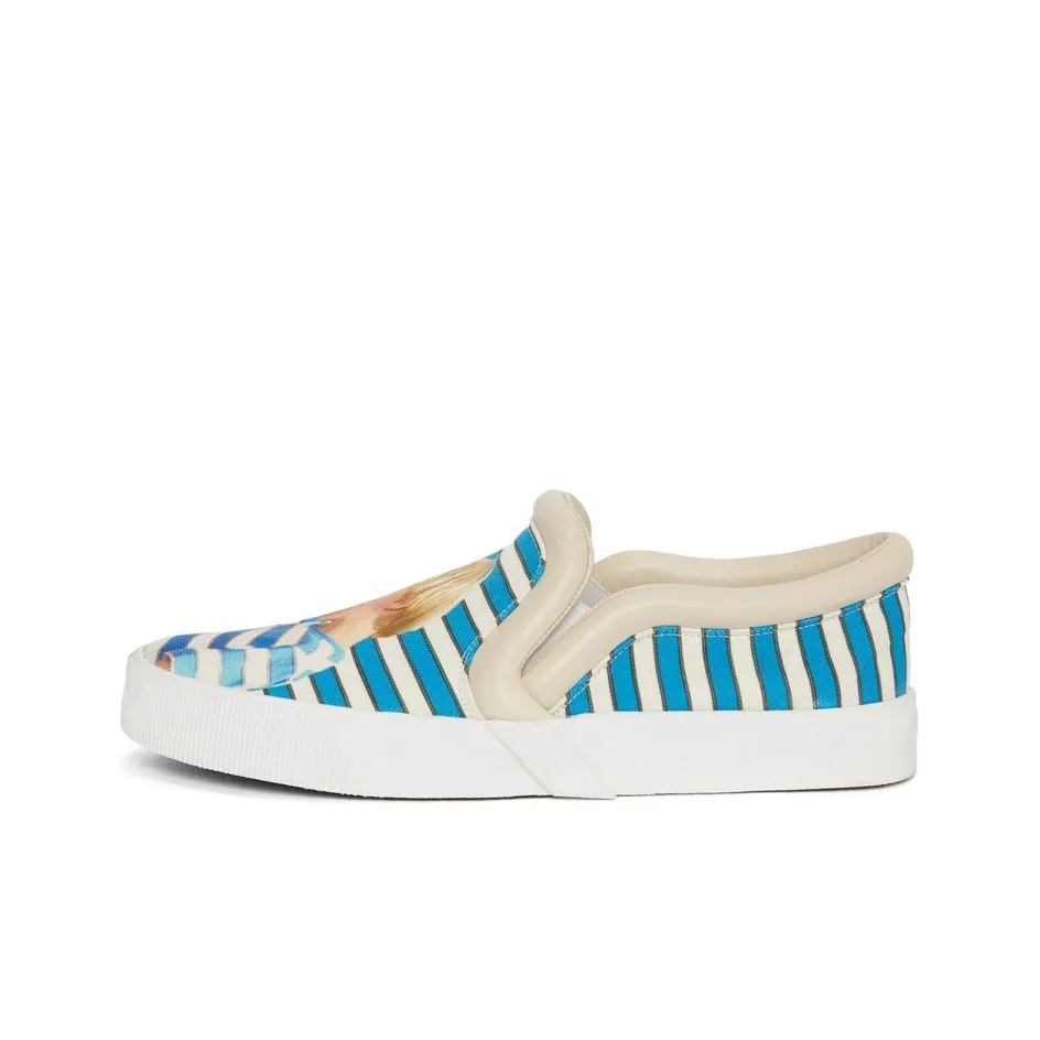 JW Anderson Bumper Tube Low Top Stylish Skateboarding Shoes Men's Blue Beige