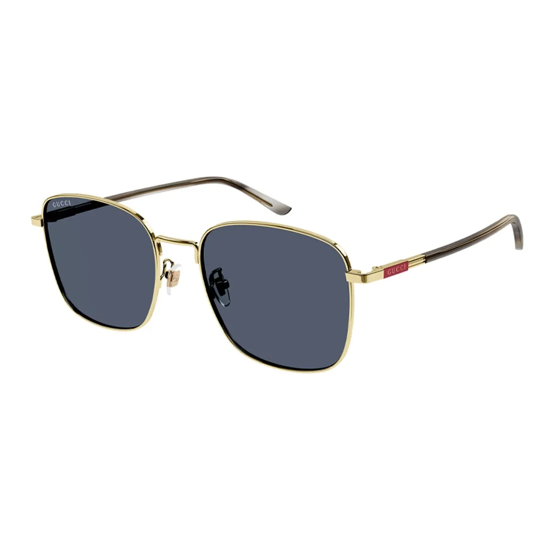 GUCCI Plate And Metal Square Sunglasses Men's