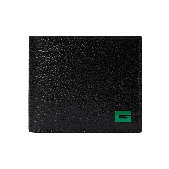 GUCCI Кожа Держатель для карт Мужской Черный Зеленый