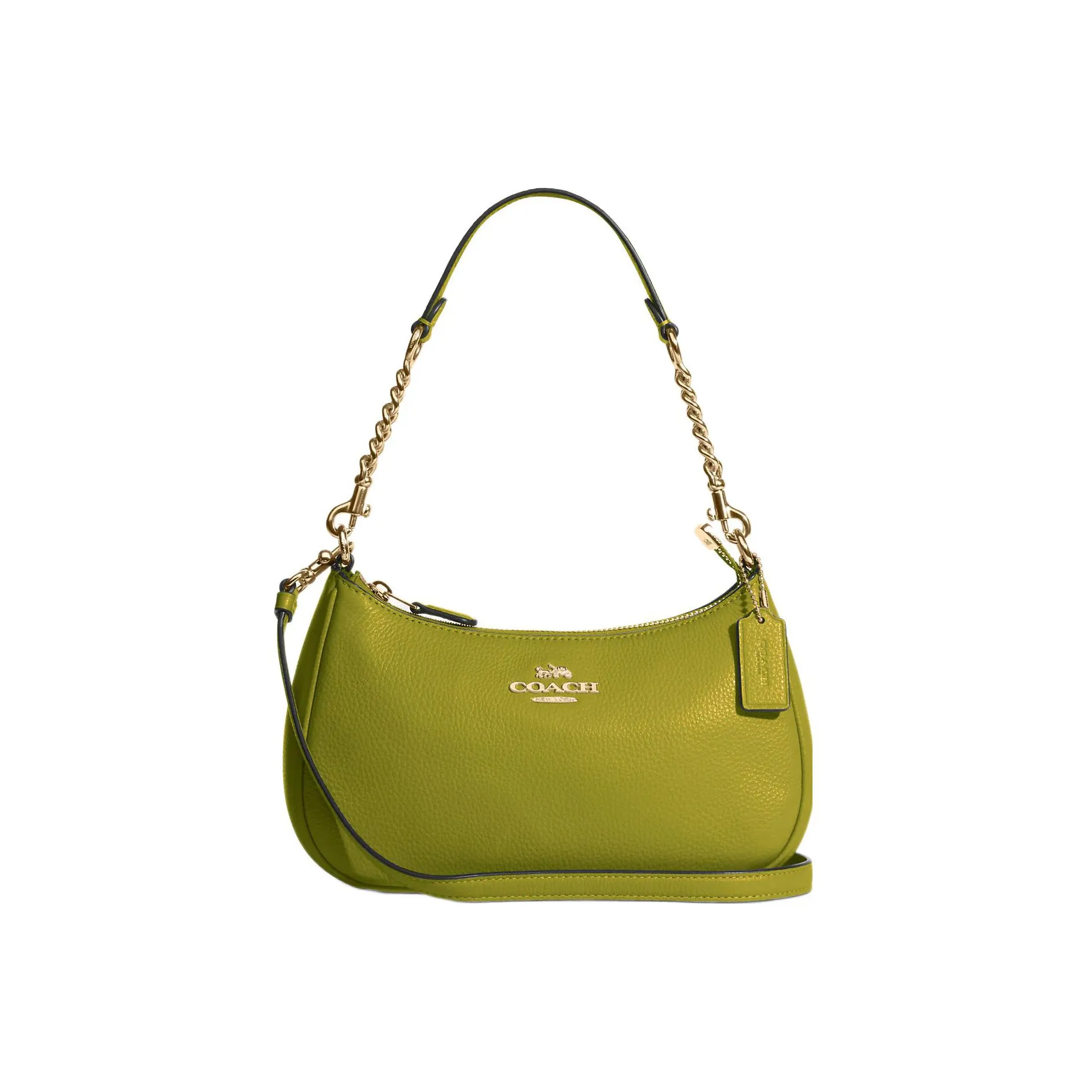 COACH Teri Cow Leather Portable Crossbody Bag, Shoulder Bag Women's Green
